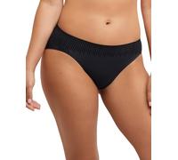 Bali Womens Comfort Revolution Modern Seamless Hi-Cut Underwear, No-Show Stretch Panties, Black, 6