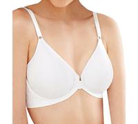 Bali Women's Comfort Revolution Shaping Underwire Front Closure Bra, White/Opulent Garden, 42C
