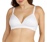 Bali Women's Comfort Revolution Soft Touch Perfect T-Shirt Wirefree Bra Df3460, White, XL