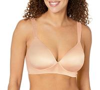 Bali Women's Comfort Revolution Wirefree, Soft Touch Ultimate Wireless Support Bra, Opaque, Almond, M