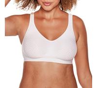 Bali Women's Comfort Revolution Wirefree With Smart Sizes bras, White Retro, M UK