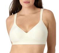 Bali Women's Comfort Revolution Wireless Bra, Full-Coverage Wirefree Bra, Cool Comfort Fabric, Light Beige Swirl, 42B