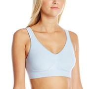 Bali Women's Comfort Revolution Wireless Bra, Full-Coverage Wirefree T-Shirt Bra, DF3484, Light Denim, S