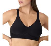 Bali Women's Comfort Revolution Wireless Bra, Seamless Bra, 2-ply Cups, ComfortFlex Fit, Black, XL