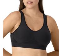Bali Women's Comfort Revolution Wireless, ComfortFlex Fit Full-Coverage Bra, Df3488, Opaque, Black, XS