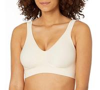 Bali Women's Comfort Revolution Wireless, Full-Coverage Wirefree T-Shirt Bra, Df3484, Opaque, Light Beige Retro, XXL