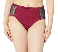 Bali Women's Cotton Desire W/Lace Hi Cut - red - Medium/6