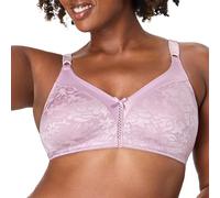 Bali Women's Double Support Spa Closure Wire-Free Bra Double Support Spa Closure Wirefree Bra DF3372 - - UK 10 Purple Mauve