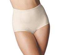 Bali Women's Firm Shapewear Pack, Shaping Brief with Tummy Control, 2-Pack, Nude Jacquard, M (Pack of 2)