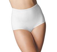Bali Women's Firm Shapewear Pack, Shaping Brief with Tummy Control, 2-Pack, White Garment, L