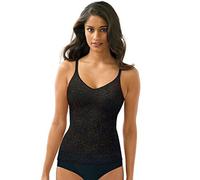 Bali Women's Lace 'N Smooth Fajas Shapewear Cami DF8L12, Black, 3X-Large