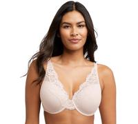 Bali womens One Smooth U Lace Underwire Bra, Comfort Stretch Full-coverage Convertible Bra, Sandshell, 34DD