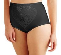 Bali Women's Mesh Tummy Panel Firm Control Shapewear Brief 2-Pack Fajas Dfx710, Body Shaping Effect, Black Jacquard/Black Jacquard, 2X (Pack of 2)