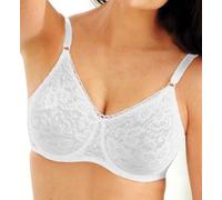 Bali Women's N Smooth Stretch Lace Underwire Bra Df3432, White, 34C