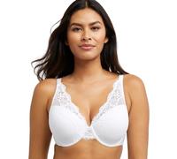 Bali Womens One Smooth U Lace Underwire Bra, Comfort Stretch Full-Coverage Convertible Bra, White, 36C
