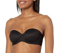 Bali Women's One Smooth U Strapless, Ultimate Stay in Place, 7-Way Multiway Underwire Bra, Full Coverage, Black, 36D