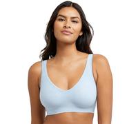 Bali Women's One Smooth U Ultra Light Illusion Neckline Underwire Bra, Blue Flight Aztec, L