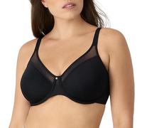 Bali Women's One Smooth U Ultra Light Illusion Neckline Underwire Bras, Black, 38D UK