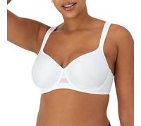 Bali Women's One Smooth U Ultra Light Minimizer Underwire Bra Df3490, White, 34D