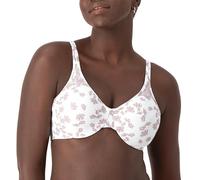 Bali Women's Passion for Comfort Minimizer Underwire Bra, White Floral Print, 40DD