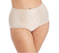 Bali Women's Shapewear Double Support® Coordinate Brief with Lace Tummy Panel Light Control 2-Pack, 2 Soft Taupe, Medium
