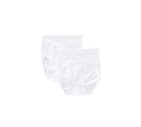 Bali Women's Shapewear Seamless Brief Ultra Control 2-Pack, 2 White, Medium
