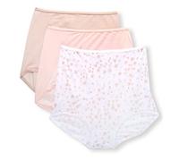 Bali Women's Skimp Skamp Brief, Blushing Pink/Sandshell/White, 10