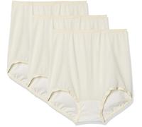 Bali Women's Skimp Skamp Underwear, Full Coverage Brief, Panty Lines, 3-Pack, Moonlight/Moonlight/Moonlight, 8 (Pack of 3)