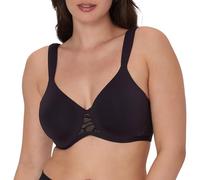 Bali Women's T-Shirt, Coolest Smoothing Underwire, Convertible Bra, Black with Almond Lining, 34D