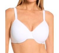 Bali Women's T-Shirt, Cotton Collection Underwire Bra, Full Coverage, Moisture-Wicking, White, 36D