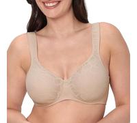 Bali Womens Underwire Minimizer Bra, Our Coolest Smoothing Moisture-Wicking Bra, Minimizes Bustline Up to 1.5", Almond, 36DD
