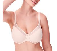 Bali Women's One Smooth U Ultra Illusion Neckline Underwire Bra, Light Beige, 42B