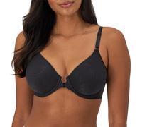 Bali Women's Underwire Shaping, Comfort Revolution T-Shirt, Front-Close Bra, Opaque, Black, 40C