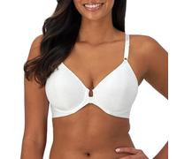 Bali Women's Underwire Shaping, Comfort Revolution T-Shirt, Front-Close Bra, Opaque, White, 36B