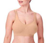 Bali Women's Wireless Bra, Comfort Revolution Full-Coverage Wirefree Bra for Women, Nude, L