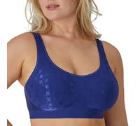 Bali Women's Comfort Revolution Shaping Wirefree Bra, in The Navy Dot, Small