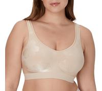 Bali Women's Wireless, Comfort Revolution Full-Coverage Wirefree Bra, Opaque, Almond Tropic, L