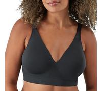 Bali Women's Wireless, Comfort Revolution Modern Seamless, Flex-to-fit Wirefree Bra, Black, XL