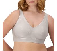 Bali Women's Comfort Revolution Non-Wired Bra with Intelligent Sizes, Crystal Gray Aztec, S