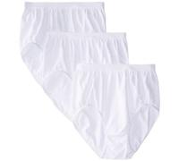 Bali womensAK88Comfort Revolution Brief Panty (3-Pack) Short Sleeve Briefs - Multi - 8/9