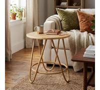 Balia Side Table - Round - Small - Natural - Rattan and Bamboo Wood