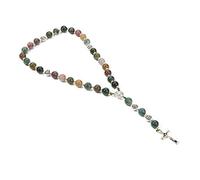 BALIBALI 8mm Handmade Anglican Prayer Beads Rosary for Women, 11 Inches, Stone