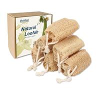 Balifeel Natural Loofah Sponge Organic Loofa Set 6 Pack,Exfoliating Body Scrubber Shower Luffa Men and Women for Bath Cleaning Skin Back and Face Eco Tool