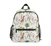 BALII Watercolor Elephant Giraffes Toddler Backpack Book Bag School Rucksack for Girl Boy Children