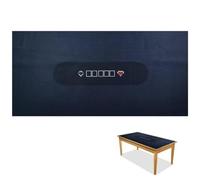 BALIKEN 84'' x 42'' Texas Hold'em Table Felt, Featuring Poker Hearts and Spades Design Perfect Size Portable and Foldable Enhance The Atmosphere. (Grey)