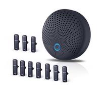 BALILA Conference Speaker and Microphone, 10 AI Mics 360° Voice Pickup, Noise Reduction, Echo Cancellation, USB Speakerphone for 10 People Business Conference, Compatible with Leading Platforms