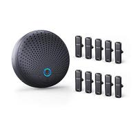BALILA Conference Speaker and Microphone with 10 Wireless Mics, 360° Voice Pick up& Noise Reduction, Conference Microphone Compatible with Leading Platforms for Large Call Meeting, Home Office