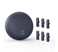 BALILA Conference Speaker and Microphone with 6 Wireless Mics, 360° Voice Pickup&Noise Reduction Conference Room Microphone Compatible with Leading Platforms for Call Meeting,Home Office