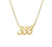 Balilou Angel Numbers Necklace Angel Number Bracelet Spiritual Jewellery Sign Cosmic Numbers, 333