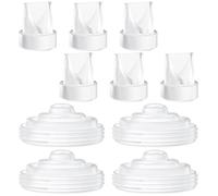 BALIME M5 Duckbill Valve & Silicone Diaphragm Replacement Parts Compatible with Momcozy M5 Wearable Breast Pump, 4 Diaphragms & 6 Duckbill Valves, BPA-Free, Breastfeeding Essentials